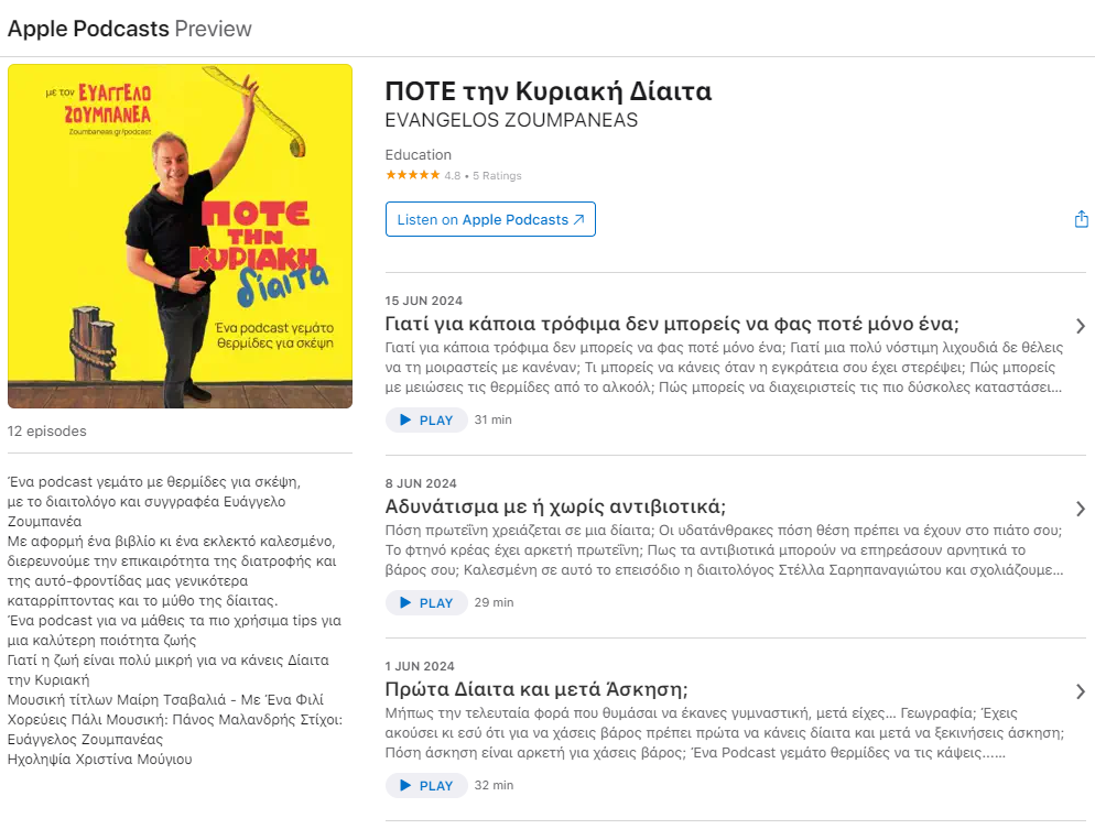 evangelos zoumbaneas podcasts
